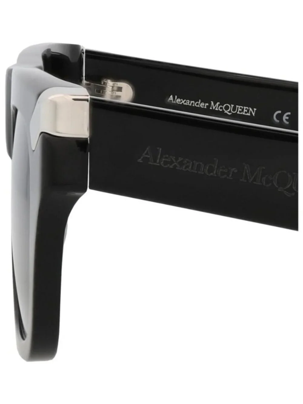 New Alexander McQueen Mens Square/Rectangle Black Black Blue Fashion Designer Ey